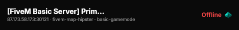 [FiveM Basic Server] Prime City live status badge