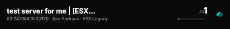 test server for me | [ESX Legacy] live status badge