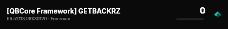 [QBCore Framework] GETBACKRZ live status badge
