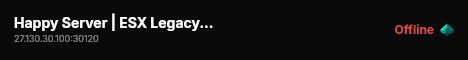 Happy Server | ESX Legacy Server live status badge