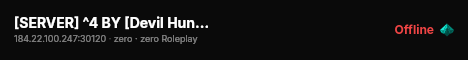 [SERVER] ^4 BY [Devil Hunter developers] live status badge