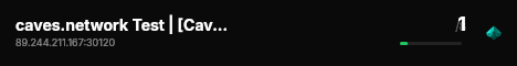 caves.network Test | [CavesNetwork RP] live status badge
