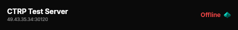 CTRP Test Server live status badge