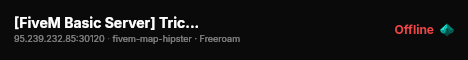 [FiveM Basic Server] Tricolore RP live status badge