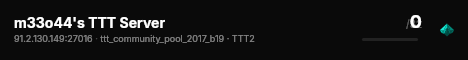 m33o44's TTT Server live status badge