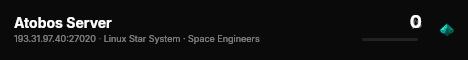 Atobos Server live status badge