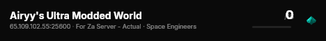 Airyy's Ultra Modded World live status badge
