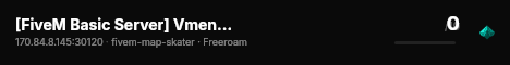 [FiveM Basic Server] Vmenu Test live status badge