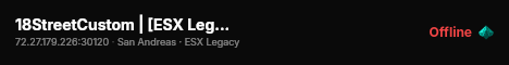 18StreetCustom | [ESX Legacy] live status badge
