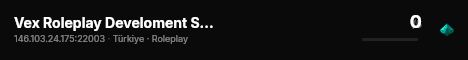 Vex Roleplay Develoment Server live status badge