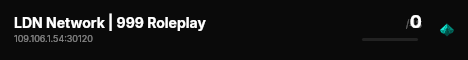 LDN Network | 999 Roleplay live status badge