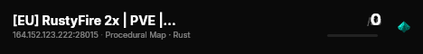 [EU] RustyFire 2x | PVE | Monthly | live status badge