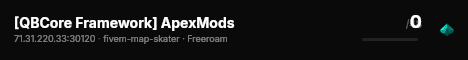[QBCore Framework] ApexMods live status badge