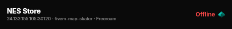 NES Store live status badge
