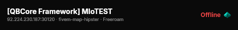[QBCore Framework] MloTEST live status badge