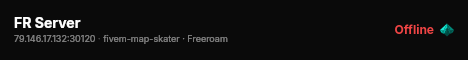 FR Server live status badge