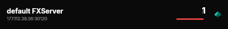 default FXServer live status badge