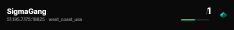 SigmaGang live status badge