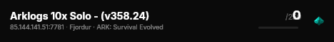 Arklogs 10x Solo - (v358.24) live status badge