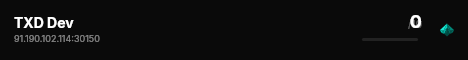 TXD Dev live status badge