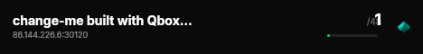 change-me built with Qbox Project by The Community! live status badge