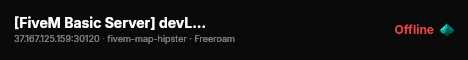 [FiveM Basic Server] devLocalNathan live status badge