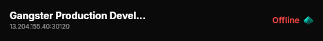 Gangster Production Development live status badge
