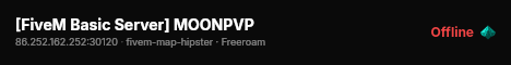 [FiveM Basic Server] MOONPVP live status badge