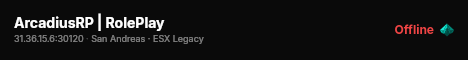 ArcadiusRP | RolePlay live status badge