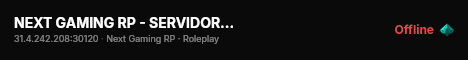 NEXT GAMING RP - SERVIDOR DE DESARROLLO - HTTPS://DISCORD.GG/NGRPES live status badge