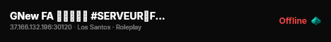 GNew FA ▬▬▬↭🡺 #SERVEUR↭FUN 🡸↭▬▬▬ 💛 live status badge