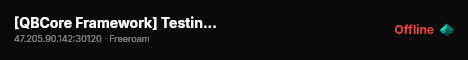 [QBCore Framework] Testing Grounds live status badge
