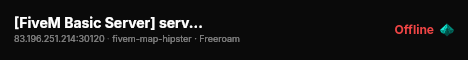 [FiveM Basic Server] serveur test live status badge