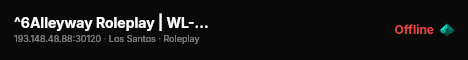^6Alleyway Roleplay | WL-OFF^7 live status badge