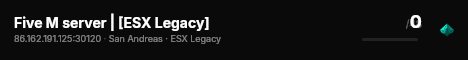 Five M server | [ESX Legacy] live status badge