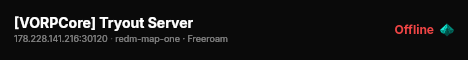 [VORPCore] Tryout Server live status badge
