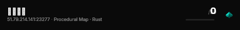 A Shockbyte Rust Server live status badge
