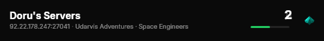 Doru's Servers live status badge