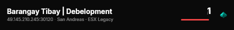 Barangay Tibay | Debelopment live status badge