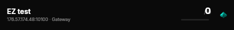 EZ test live status badge