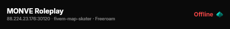 MONVE Roleplay live status badge