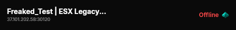 Freaked_Test | ESX Legacy Server live status badge