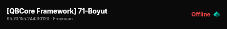 [QBCore Framework] 71-Boyut live status badge