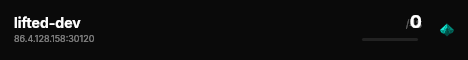lifted-dev live status badge