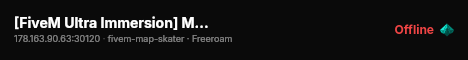 [FiveM Ultra Immersion] MarkGagaServer live status badge