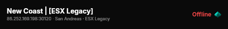 New Coast | [ESX Legacy] live status badge