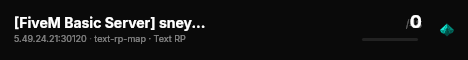 [FiveM Basic Server] sneyzz-test live status badge