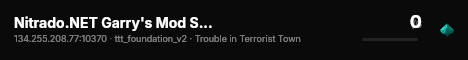 Nitrado.NET Garry's Mod Server live status badge