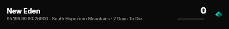 New Eden live status badge
