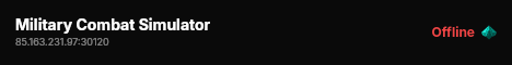 Military Combat Simulator live status badge